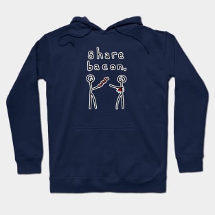 Stick Figures Share BACON Hoodie